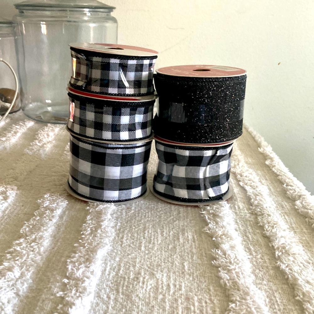 Five different ribbons, brand new